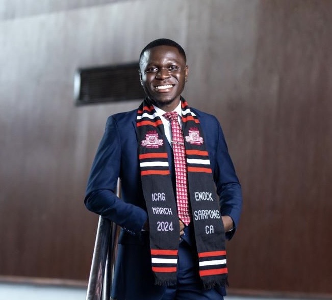 Meet Enock Sarpong, A Year 3 GAP Analyst, Associate Member of ICAG, and A Beacon of Unstoppable Determination